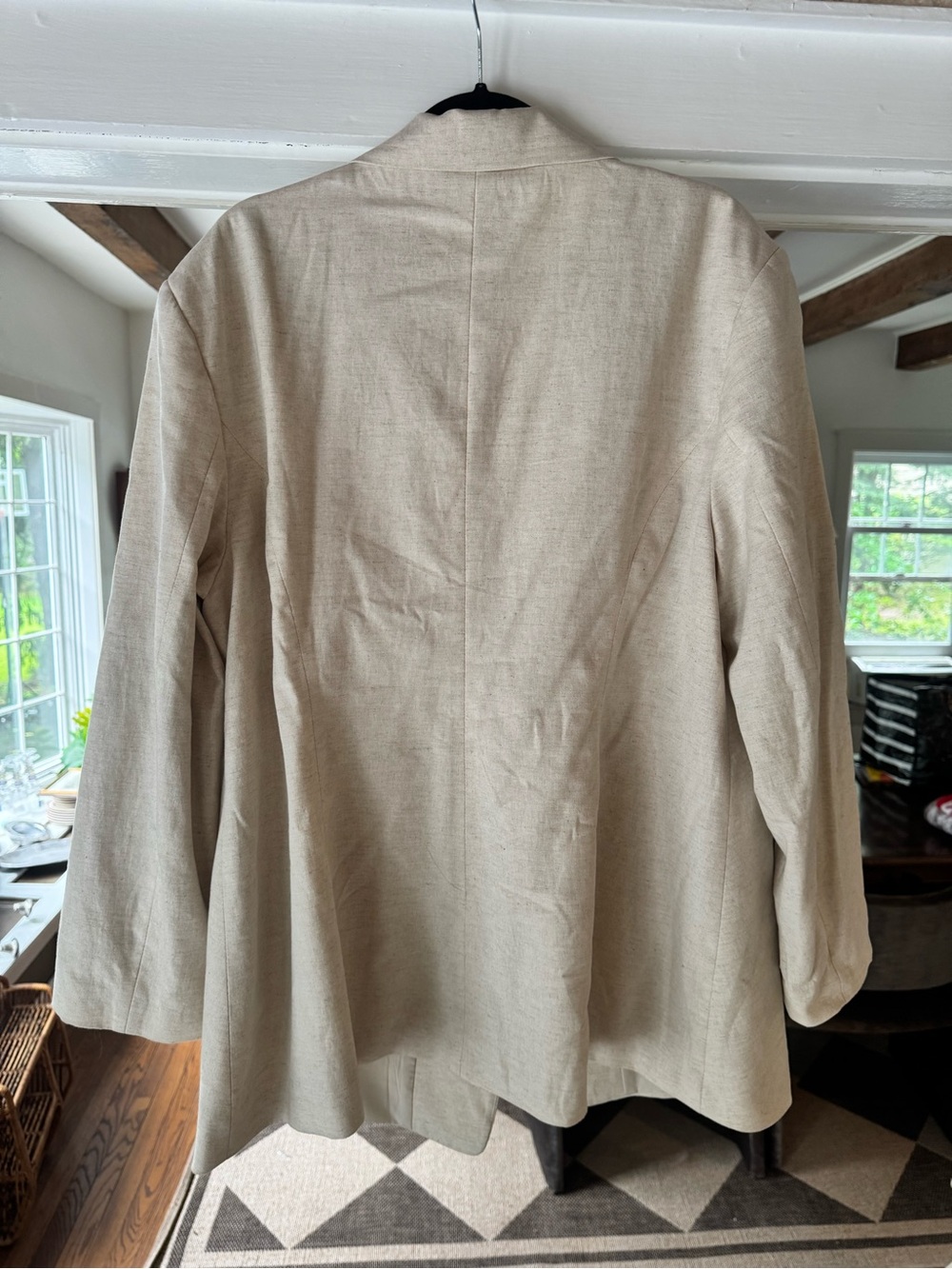 H&M Linen Single-Button Blazer - Picture 4 of 4